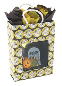 Dollhouse Miniature Halloween Window Bag, Filled, Assorted